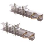 Cerclage double � cliquet - optex - fixation antenne tv - galvanis� - 2 points de m�t - 60 mm profondeur ...