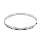 Cercle � tarte en inox 24 cm hauteur 2 cm - alice d�lice