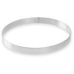 Cercle � tarte en inox perfor� 4 / 6 parts 20. 5 cm - alice d�l