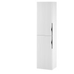 Cersanit - meuble colonne de salle de bain strié h 160 cm blanc mat à suspendre - tirso Cersanit - meuble colonne de salle de bain strié h 160 cm blanc mat à suspendre - tirso