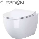 Cersanit zen - wc suspendu avec abattant softclose, cleanon, blanc s701 - 428