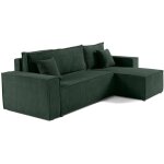 Bestmobilier - cezanne - canap d'angle rversible - 4 places - convertible avec coffre - en velours ...
