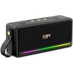 Cgv - enceinte bluetooth 50910 - solidvibe max - caisson de basses 20 w (2 x 10 w)