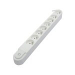 Chacon bloc multiprise 8 prises 16a avec interrupteur, cble 3 m ho5vv - f 3x1, 5 mm blanc