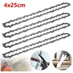 Chaine tronconneuse 40 maillons lot de 4 cha�ne de tron�onneuse 25cm 40tg 3 / 8  lp 1, 3 mm pour dolmar ...