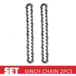 Chaine de tronconneuse 6 pouces 2pcs chaine carbure pour tronconneuse 45 cm (6 pouces) Chaine de tronconneuse 6 pouces 2pcs chaine carbure pour tronconneuse 45 cm (6 pouces)