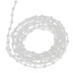 Chainette de tirage de store en pvc blanc avec boule �4, 5mm et pas de 12mm au m�tre rideau fen�tre porte ...