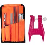 Chainsaw sharpening file kit, chainsaw chain sharpener with 3 sizes round file (5 / 32', 3 / 16', 7 / ...
