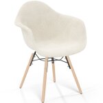 Privatefloor - chaise avec accoudoirs - rembourre en boucl - scandinave - salle  manger, bureau ou ...