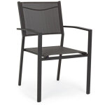 Chaise en aluminium anthracite et textil�ne