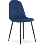 Chaise asti - velours bleu marine x 1