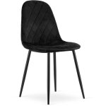 Chaise asti - velours noir x 1