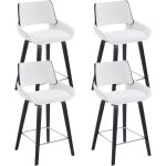 Wahson office chairs - chaise de bar moderne lot de 4 chaise bar en tissu bouclette tabourets de bar ...