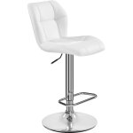 Chaise de bar modernes tabouret de bar en similicuir r�glables en hauteur design capitonn� pour cuisine ...