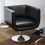 Chaise de bar noir similicuir vidaxl