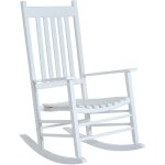 Chaise � bascule en bois avec accoudoirs, 69 x 86 x 115 cm