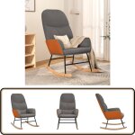 Chaise à bascule gris clair tissu - chaise à bascule - fauteuil relaxant - chaise en tissu - chaise grise ... Chaise à bascule gris clair tissu - chaise à bascule - fauteuil relaxant - chaise en tissu - chaise grise ...