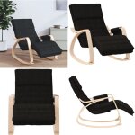 Chaise à bascule noir tissu - fauteuil inclinable - chaise balançoire - chaise confort - mobilier intérieur ... Chaise à bascule noir tissu - fauteuil inclinable - chaise balançoire - chaise confort - mobilier intérieur ...