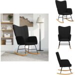 Chaise  bascule noir tissu - chaise  bascule - chaise relaxante - fauteuil balanoire - mobilier extrieur ...