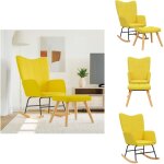 Chaise à bascule avec tabouret jaune moutarde tissu - chaise à bascule - chaise relaxante - tabouret ... Chaise à bascule avec tabouret jaune moutarde tissu - chaise à bascule - chaise relaxante - tabouret ...