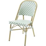 Chaise de bistrot en rotin paris - lot de 2 - veba