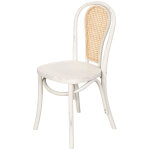 Chaise en bois et paille viennoise chaise de bistrot vintage pour cuisine, salle � manger, bar, restaurant ...