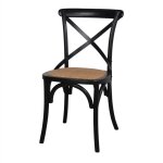 Autres chaise en bois avec un style bistrot - modèle 018 - noir Autres chaise en bois avec un style bistrot - modèle 018 - noir