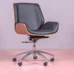 Nest dream - chaise de bureau en bois de noyer - nordic - noir