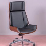 Nest dream - chaise de bureau en bois de noyer - nordic s - noir