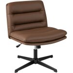 Chaise de bureau ergonomique sans accoudoirs, fauteuil salon pivotant  360 hauteur rglable, fonction ...