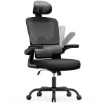 Chaise de bureau inclinable, r�glable en hauteur, wowttrelax fauteuil de bureau avec accoudoir pliable, ...