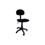 Abitare - chaise de bureau pivotante pour garçon en tissu noir à hauteur réglable Abitare - chaise de bureau pivotante pour garçon en tissu noir à hauteur réglable