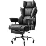 Chaise de bureau avec repose - pieds, fauteuil de direction ergonomique avec coussin lombaire et accoudoirs ... Chaise de bureau avec repose - pieds, fauteuil de direction ergonomique avec coussin lombaire et accoudoirs ...