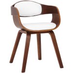 Chaise de bureau salle à manger visiteur design scandinave en bois foncé et assise en pvc blanc 100001910 ... Chaise de bureau salle à manger visiteur design scandinave en bois foncé et assise en pvc blanc 100001910 ...