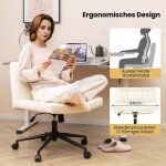 Northix - chaise de bureau sans accoudoirs chaise de bureau avec assise large rotative a 360 en simili ... Northix - chaise de bureau sans accoudoirs chaise de bureau avec assise large rotative a 360 en simili ...