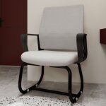 Chaise de bureau - structure en mtal, fauteuil rembourr, chaise longue, bureau  domicile double usage, ...