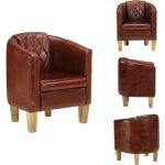 Chaise cabriolet marron cuir vritable - fauteuil cuir - chaise relaxante - fauteuil convertible - mobilier ...