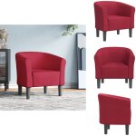 Chaise cabriolet rouge bordeaux tissu - fauteuil moderne - fauteuil lgant - fauteuil rouge - fauteuil ...