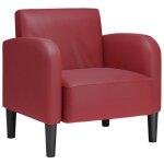 Chaise de canapé et accoudoirs rouge bordeaux 54 cm similicuir vidaxl Chaise de canapé et accoudoirs rouge bordeaux 54 cm similicuir vidaxl