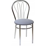 Chaise de cuisine tulipe en m�tal l�ger furnitex gris