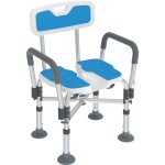 Chaise de douche avec accoudoirs et dossier chaise de douche pour personnes ges ergonomique design ...