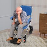 Chaise de douche pliable, chaise de toilettes, fauteuil roulant de douche, chaise de douche avec accoudoirs. ...