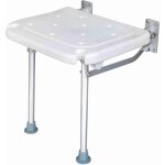 Zoternen - sige de douche, banc de douche pliable, sige de bain mural, avec pieds antidrapants, trous ...