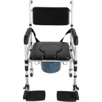 Chaise de douche  roulettes, chaise d'aisance roulante, commodes de bain pliantes  hauteur rglable ...