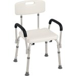 [jamais utilis] chaise de douche sige de douche ergonomique hauteur rglable pieds antidrapants dossier ...