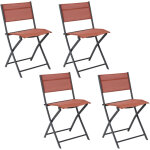 Chaise elba terracotta - lot de 4