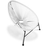 Privatefloor - chaise d'ext�rieur - chaise de jardin d'ext�rieur - acapulco blanc