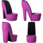 Vidaxl - chaise en forme de chaussure à talon haut violet velours - chaises originales - chaise décorative ... Vidaxl - chaise en forme de chaussure à talon haut violet velours - chaises originales - chaise décorative ...