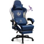 Gtplayer - chaise gaming, ergonomique chaise bureau dragon series avec haut - parleur bluetooth et repose ...