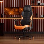 Chaise gaming avec massage, chaise bureau avec coussin � ressorts ensach�s et repose - pieds, chaise ...